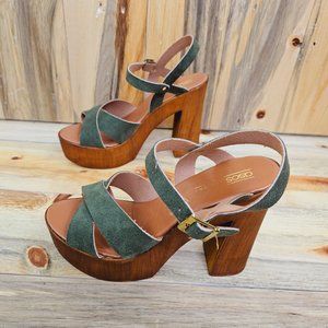 ASOS Talula Platform Wood Look Summer Sandals